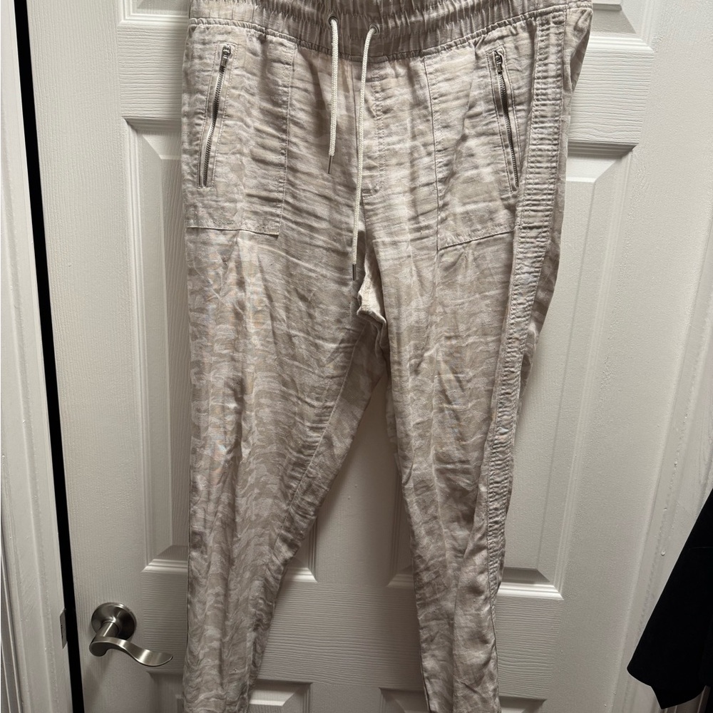 Athleta Cabo Linen Jogger Pants